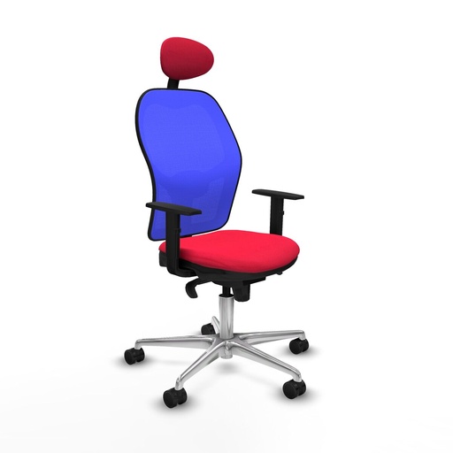 Silla de Oficina con Cabecero Jorquera Piqueras y Crespo 1D086N1 Rojo