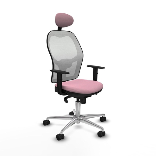 Office Chair with Headrest Jorquera Piqueras y Crespo 1D086N1 Pink
