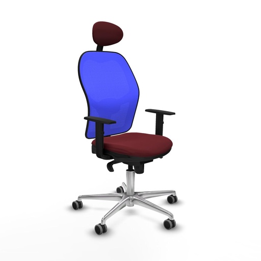 Office Chair with Headrest Jorquera Piqueras y Crespo 1D086G1 Maroon