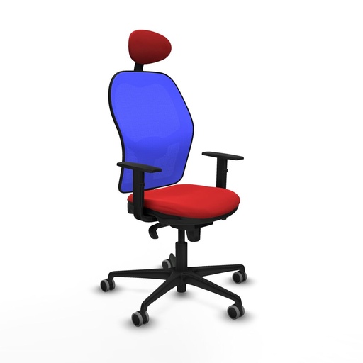 Office Chair with Headrest Jorquera Piqueras y Crespo 1D036G1 Red
