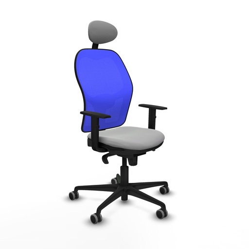 Office Chair with Headrest Jorquera Piqueras y Crespo 1D036G1 Light grey