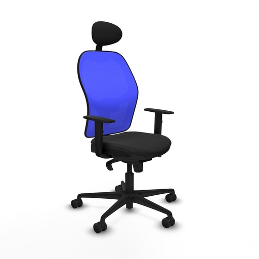 Office Chair with Headrest Jorquera Piqueras y Crespo 1D036N1 Black