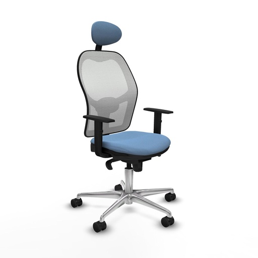 Office Chair with Headrest Jorquera Piqueras y Crespo 1D086N1 Sky blue