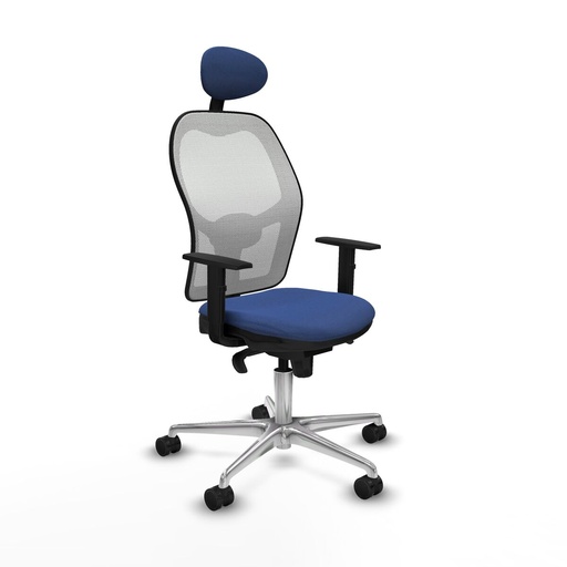 Office Chair with Headrest Jorquera Piqueras y Crespo 1D086N1 Navy Blue