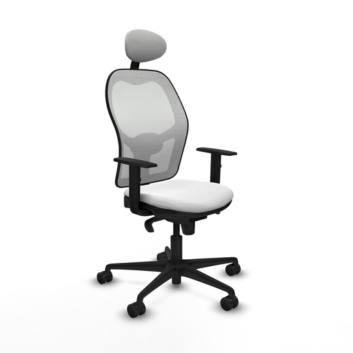 Office Chair with Headrest Jorquera Piqueras y Crespo 1D036N1 White