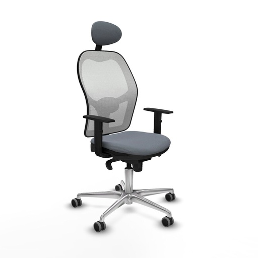 Office Chair with Headrest Jorquera Piqueras y Crespo 1D086G1 Grey