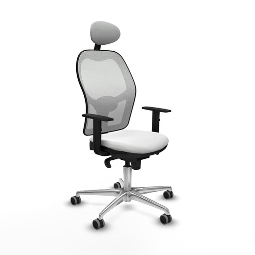 Silla de Oficina con Cabecero Jorquera Piqueras y Crespo 1D086G1 Blanco