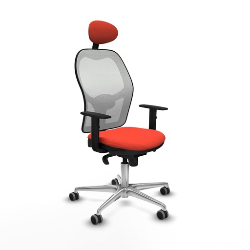 Silla de Oficina con Cabecero Jorquera Piqueras y Crespo 1D086G1 Naranja Oscuro