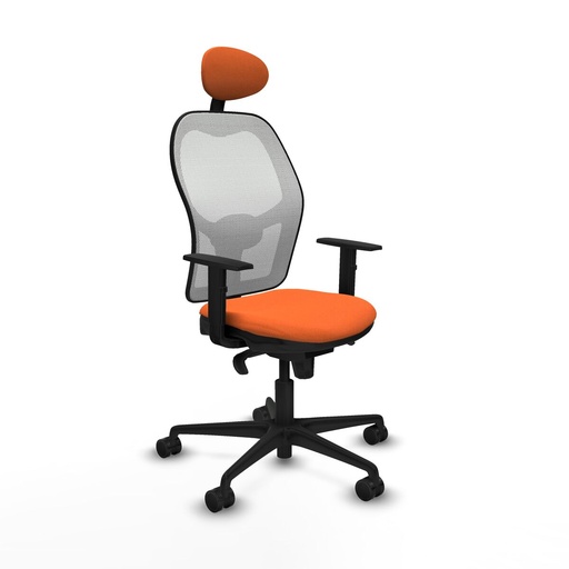 Office Chair with Headrest Jorquera Piqueras y Crespo 1D036N1 Orange
