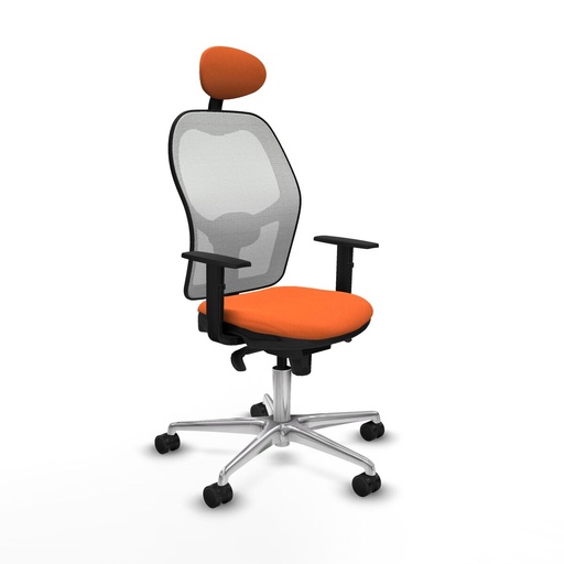 Silla de Oficina con Cabecero Jorquera Piqueras y Crespo 1D086N1 Naranja