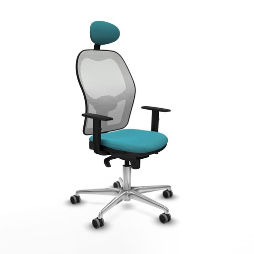 Office Chair with Headrest Jorquera Piqueras y Crespo 1D086G1 Turquoise