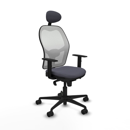 Office Chair with Headrest Jorquera Piqueras y Crespo 1D036N1 Dark grey