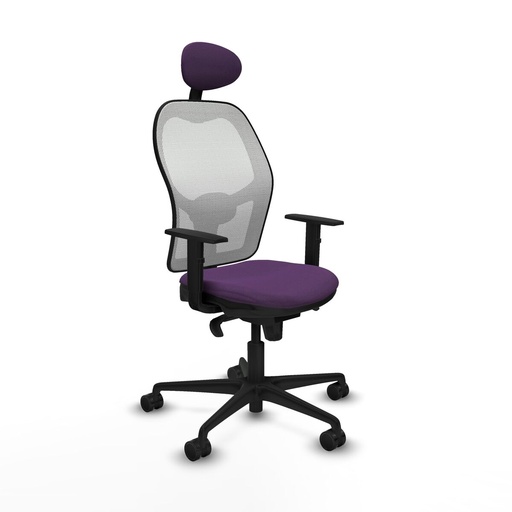 Office Chair with Headrest Jorquera Piqueras y Crespo 1D036N1 Purple