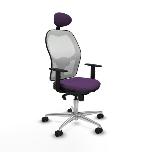 Office Chair with Headrest Jorquera Piqueras y Crespo 1D086N1 Purple
