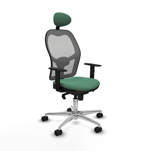 Silla de Oficina con Cabecero Jorquera Piqueras y Crespo 1D086N1 Verde Esmeralda