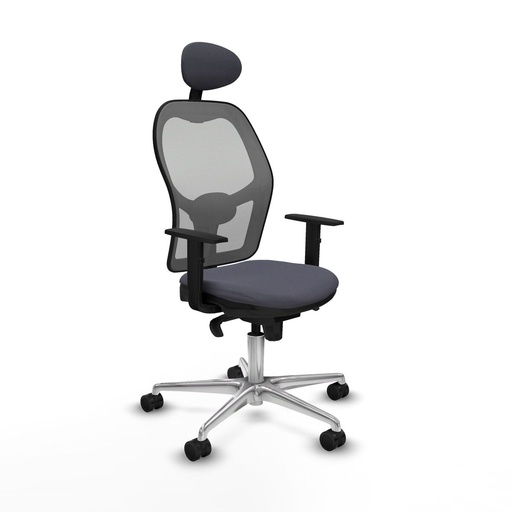 Silla de Oficina con Cabecero Jorquera Piqueras y Crespo 1D086N1 Gris oscuro