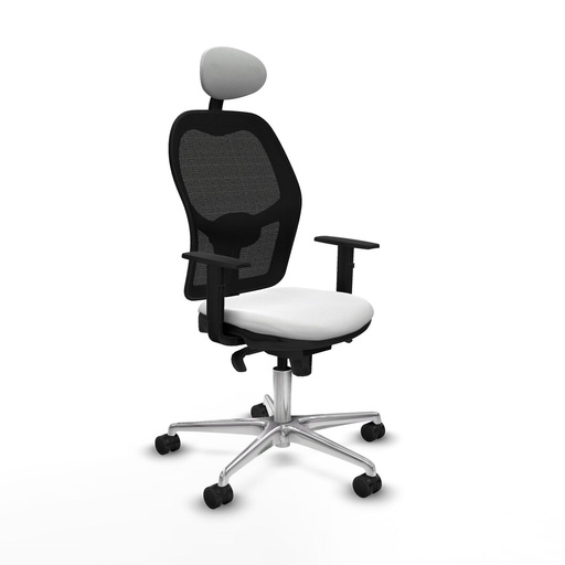 Silla de Oficina con Cabecero Jorquera Piqueras y Crespo 1D086N1 Blanco