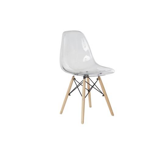 Chair DKD Home Decor Transparent Natural 50 x 46 x 83,5 cm