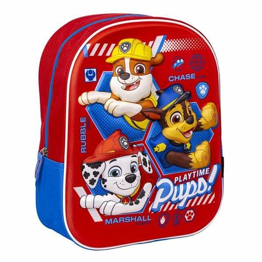 Mochila Escolar The Paw Patrol Rojo 25 x 31 x 10 cm