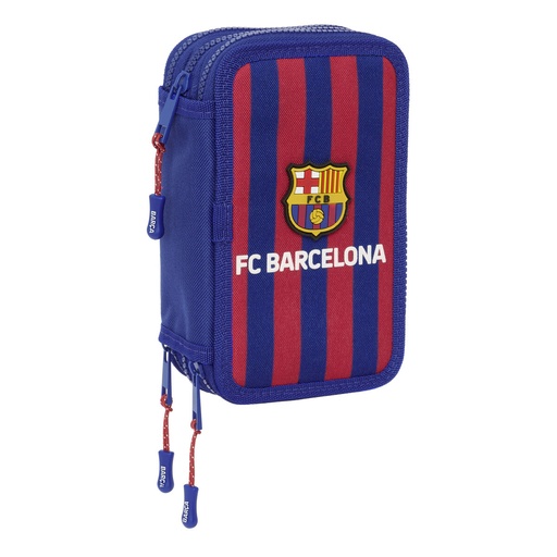 Plumier Triple F.C. Barcelona 24/25 Granate Azul marino 12,5 x 19,5 x 5,5 cm 36 Piezas