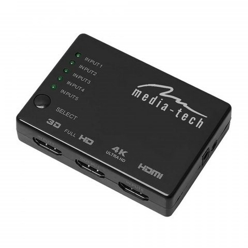 HDMI switch Media Tech MT5207 Black