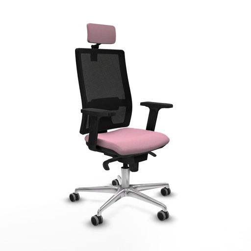 Office Chair with Headrest Piqueras y Crespo 2D086G2 Pink