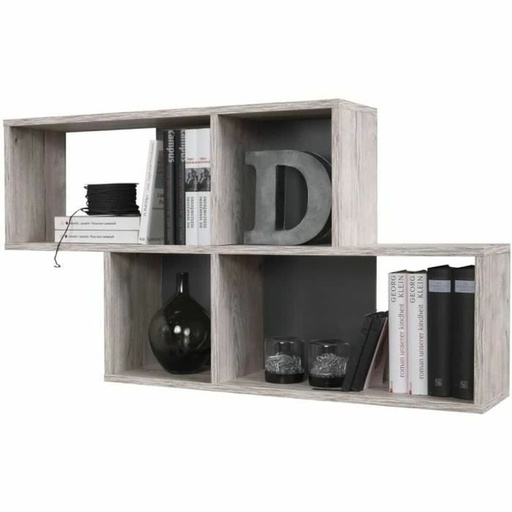 Estante FMD Antracita 100 x 53 x 19,5 cm