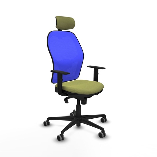 Office Chair with Headrest Piqueras y Crespo 1D036G2 Green