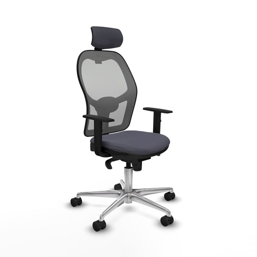 Office Chair with Headrest Piqueras y Crespo 1D086N2 Dark grey