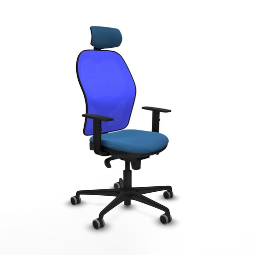 Office Chair with Headrest Piqueras y Crespo 1D036G2 Light Blue