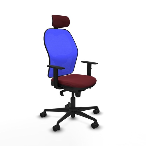 Office Chair with Headrest Piqueras y Crespo 1D036N2 Maroon