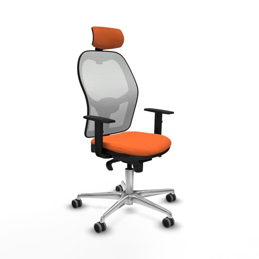 Office Chair with Headrest Piqueras y Crespo 1D086G2 Orange