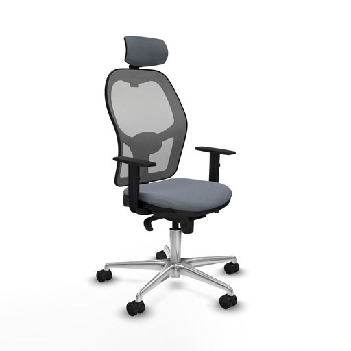 Office Chair with Headrest Piqueras y Crespo 1D086N2 Grey