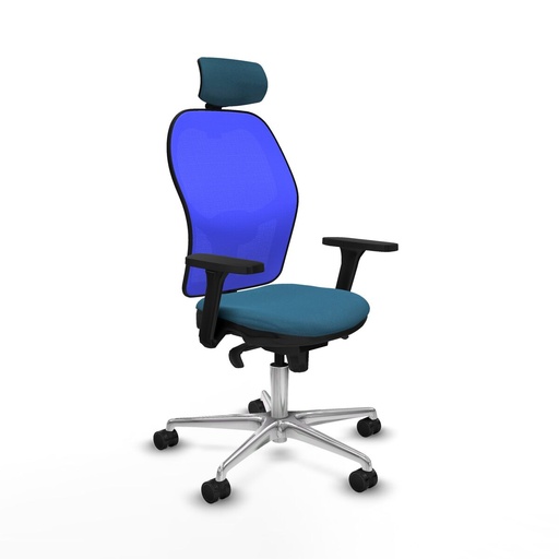 Office Chair Piqueras y Crespo 3D086N2 Blue Petroleum green