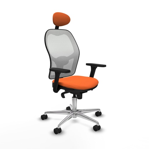 Silla de Oficina con Cabecero Piqueras y Crespo 3D086N1 Naranja