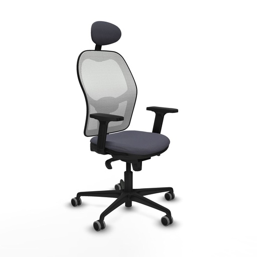 Silla de Oficina con Cabecero Piqueras y Crespo 2D036G1 Gris oscuro