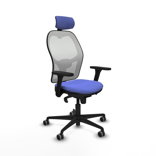 Silla de Oficina con Cabecero Piqueras y Crespo 3D036G2 Azul claro