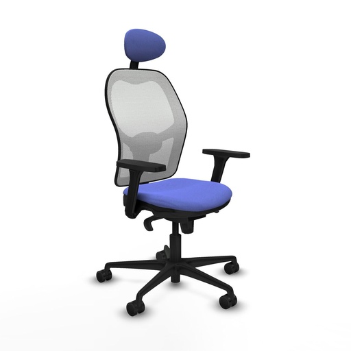 Office Chair with Headrest Piqueras y Crespo 3D036N1 Light Blue