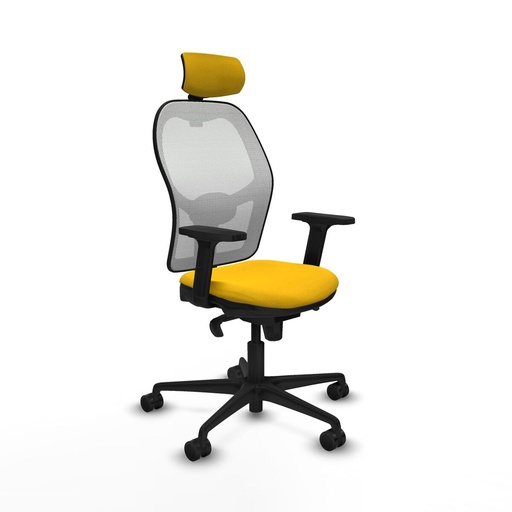 Office Chair with Headrest Piqueras y Crespo 2D036N2 Yellow