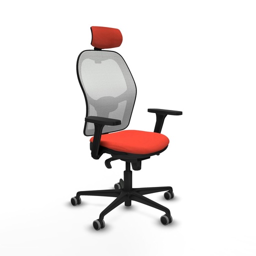Office Chair with Headrest Piqueras y Crespo 3D036G2 Dark Orange