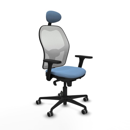 Office Chair with Headrest Piqueras y Crespo 3D036G1 Sky blue