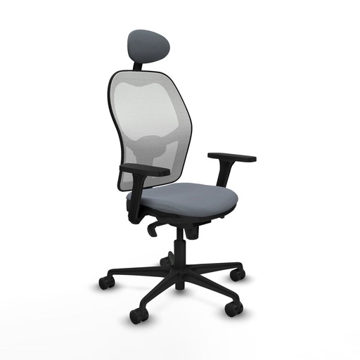 Office Chair with Headrest Piqueras y Crespo 3D036N1 Grey