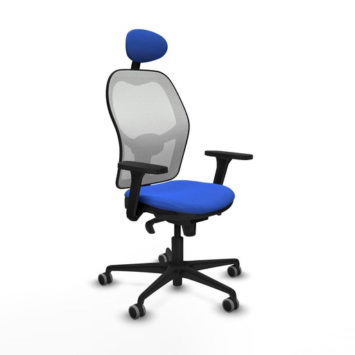 Office Chair with Headrest Piqueras y Crespo 3D036G1 Blue