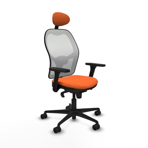 Silla de Oficina con Cabecero Piqueras y Crespo 3D036N1 Naranja