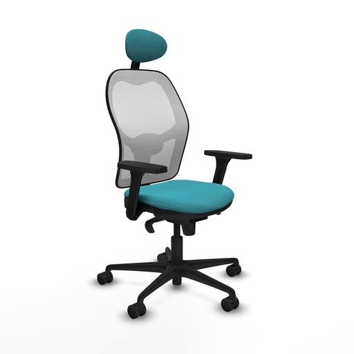Office Chair with Headrest Piqueras y Crespo 3D036N1 Turquoise