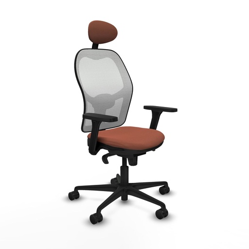 Office Chair with Headrest Piqueras y Crespo 3D036N1 White Brown