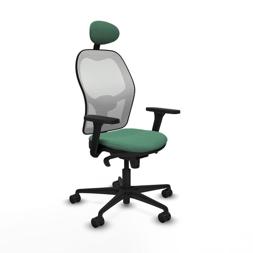 Office Chair with Headrest Piqueras y Crespo 3D036N1 Emerald Green
