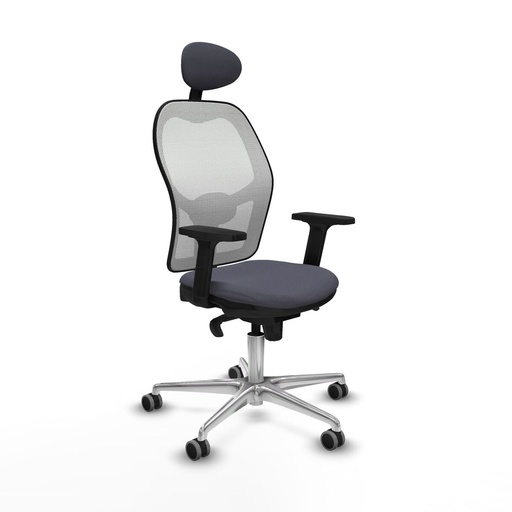 Office Chair with Headrest Piqueras y Crespo 2D086G1 Dark grey