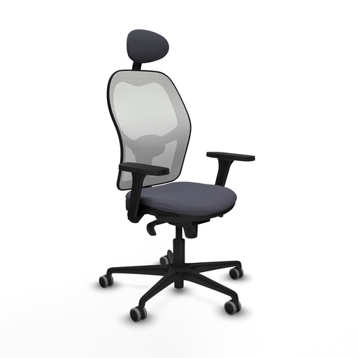 Office Chair with Headrest Piqueras y Crespo 3D036G1 Dark grey