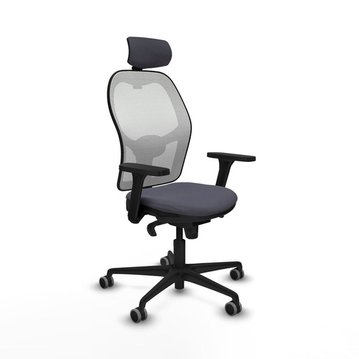 Office Chair with Headrest Piqueras y Crespo 3D036G2 Dark grey
